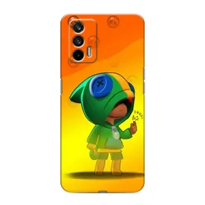 Чохол Бравл Старс для Realme 7 Pro (LEON в кофті)
