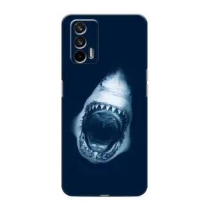 Силиконовый бампер с картинкой животных для Realme 7 Pro (Пасть Акулы)