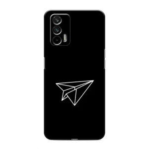 Чохол з картинками на чорному фоні для Realme 7 Pro (Літак)