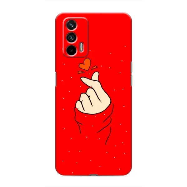 Чехол с рисунком «Сердце на красном» для Realme 7 Pro