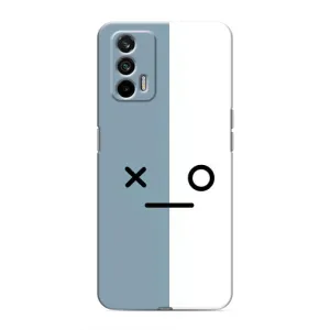Чохли (ТПУ) (смішні стікери) для Realme 7 Pro (Сіро-білий)