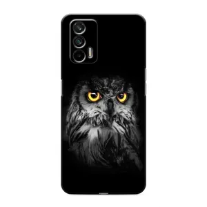Чехлы с принтом СОВЫ для Realme 7 Pro (Сова на чёрном)