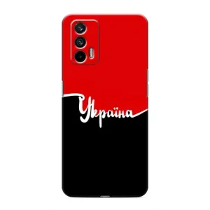 Чехлы УПА (Красно-Чёрный) на Realme 7 Pro (Украина УПА)