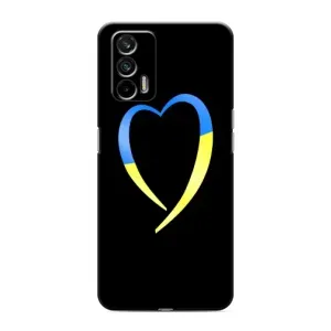 Силиконовый Чехол на Realme 7 Pro (Я-Украина) (Украинское сердце)