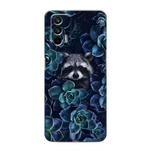 Силиконовый Чехол с Енотами на Realme 7 Pro (В цветах)