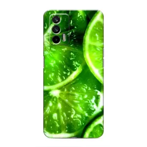 Чохол з зображенням смачної їжі для Realme 7 Pro (Яскравий Лайм)