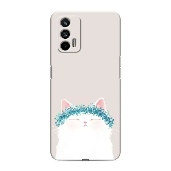 Чехол с рисунком «Белый котик» для Realme 7 Чехол с рисунком «Белый котик» для Realme 7