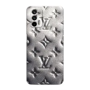 Текстурный Чехол Louis Vuitton для Реалми 7 (Бежевый ЛВ)