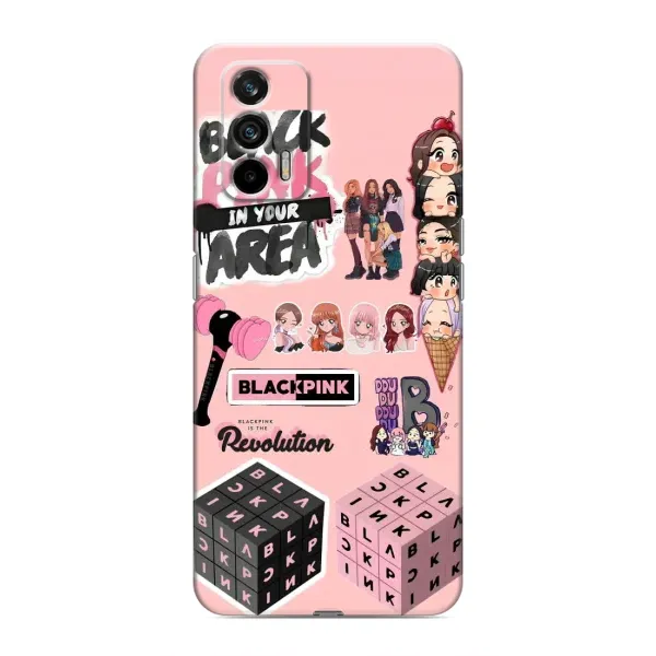 Чехол с рисунком «BLACK PINK коллаж» для Realme 7 Чехол с рисунком «BLACK PINK коллаж» для Realme 7