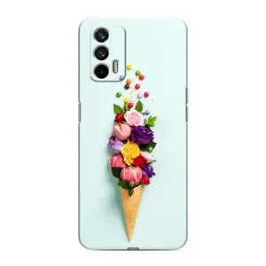 Чехлы с тематикой "ЦВЕТЫ" на Realme 7 (Цветок-мороженное)