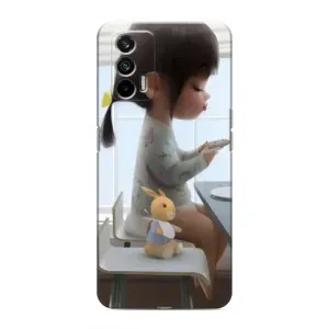 Чехол с рисунком «Девочка с игрушкой» для Realme 7