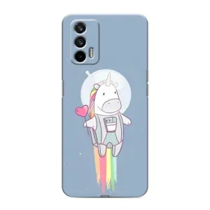 Чехол Unicorn на Realme 7 (Единорог космонавт)