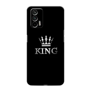 Чехол (Корона на чёрном фоне) для Реалми 7 (KING)