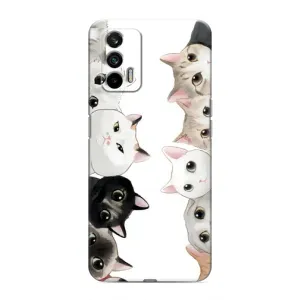 Силиконовый чехол с котиком для Realme 7 (Коты)