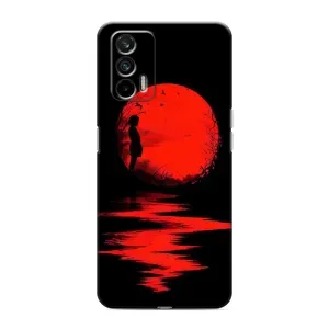 Летний Чехол на Realme 7 (Красный Закат)
