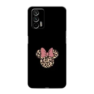 Чехол с леопардовым принтом на Realme 7 (Леопардовая Минни)