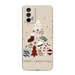 Чехол Санта Клаус для Realme 7 (Merry Christmas)