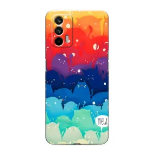 Силиконовый чехол с котиком для Realme 7 (Mew)