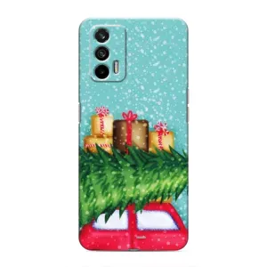 Чехол Новогодняя Елка на Realme 7 (Новогодние подарки)