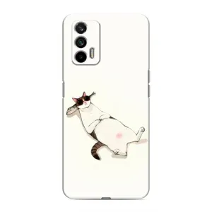 Чехол на тематику: Коты для Realme 7 (Отдых)