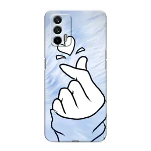 Чехлы (Знак сердечка) на Realme 7 (Сердечка знак)