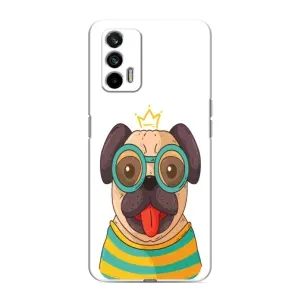 Бампер для Realme 7 с картинкой "Песики" (Собака Король)