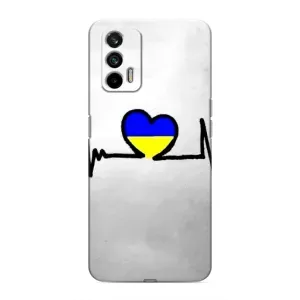 Силіконовий Чохол  на Realme 7 (Я-Україна) (Українська кардіограма)