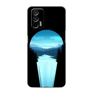 Летний Чехол на Realme 7 (Синий Водопад)