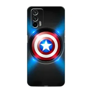 Чохол с Щітом Капітана Америки на Realme 7 (Яскраий Щит Капітана)