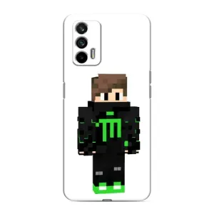 Чохли для Realme 7 (Персонажі МайнКрафт) (Зелений хлопчик)
