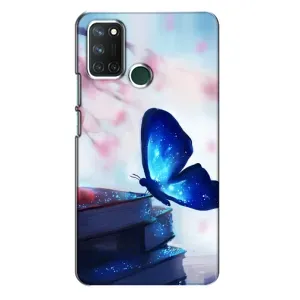 Силіконовий бампер з картинкою звірів для Realme 7i (Метелик синій)