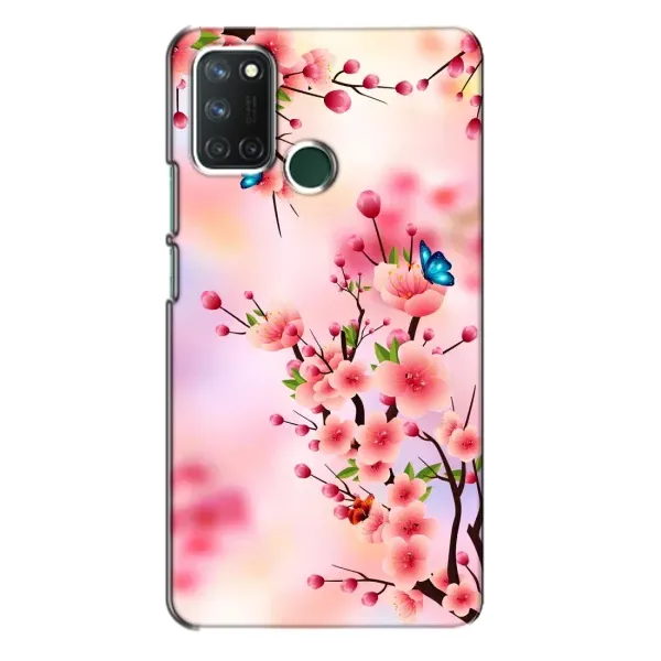 Чехол с рисунком «Бабочки на сакуре» для Realme 7i Чехол с рисунком «Бабочки на сакуре» для Realme 7i