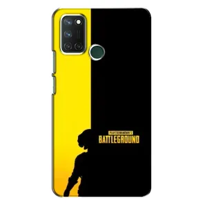 Чехол (TPU) с картинкой "Лого Пабг" на Реалми 7i (Battlegrounds)