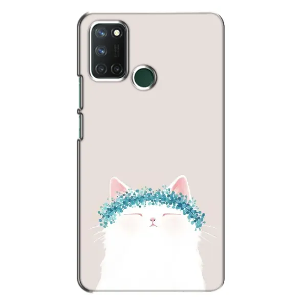 Чехол с рисунком «Белый котик» для Realme 7i Чехол с рисунком «Белый котик» для Realme 7i