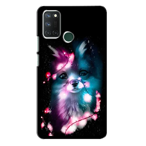 Чехол с рисунком «Черная Лиса» для Realme 7i Чехол с рисунком «Черная Лиса» для Realme 7i