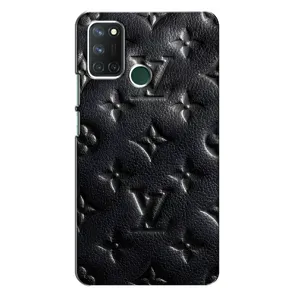 Текстурный Чехол Louis Vuitton для Реалми 7i (Черный ЛВ)