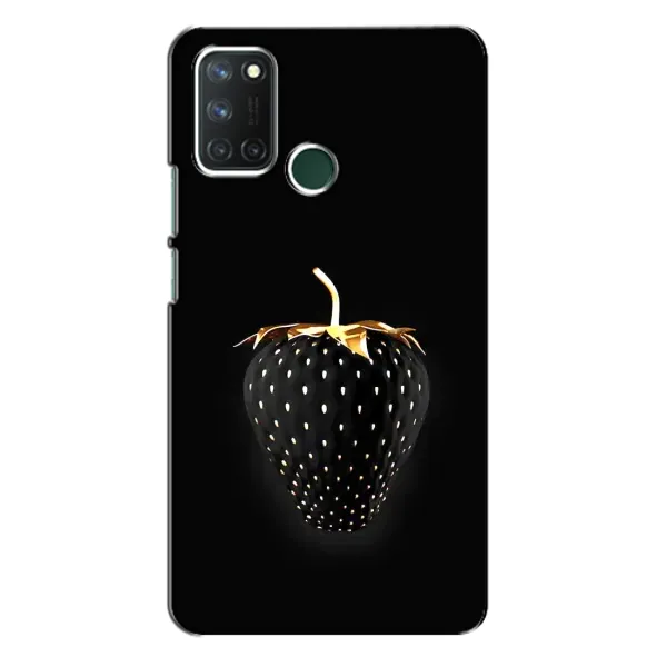 Чехол с рисунком «Чёрная клубника» для Realme 7i