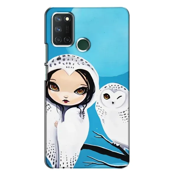 Чехол с рисунком «Девочка Сова» для Realme 7i Чехол с рисунком «Девочка Сова» для Realme 7i