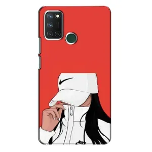 Силіконовый Чохол на Realme 7i з картинкой Модных девушек (Дівчина Nike)