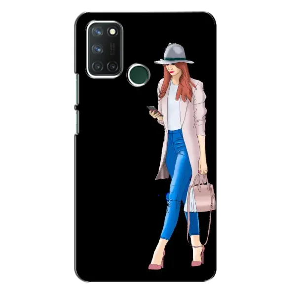Чохол з малюнком «Дівчина з телефоном» для Realme 7i Чохол з малюнком «Дівчина з телефоном» для Realme 7i