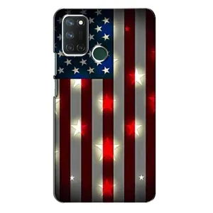 Чехол Флаг USA для Realme 7i (Флаг США 2)