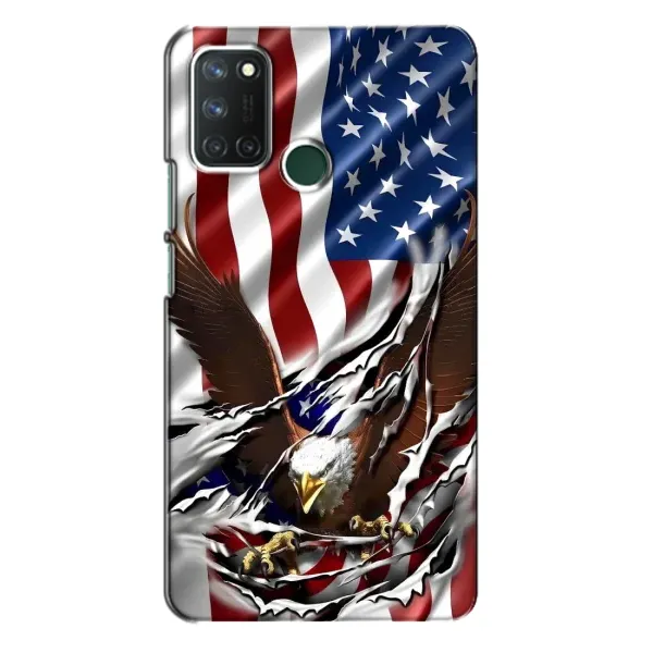 Чехол с рисунком «Флаг USA» для Realme 7i