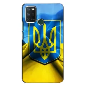 Чехол с картинкой (Патриотический ГЕРБ) на Realme 7i (Герб и Флаг Украины)