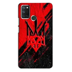 Чехлы УПА (Красно-Чёрный) на Realme 7i (Герб в цвете УПА)
