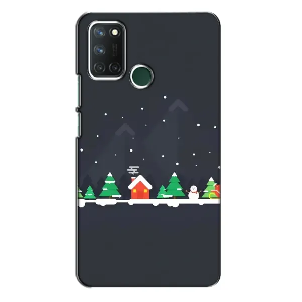 Чехол с рисунком «Город зимний» для Realme 7i
