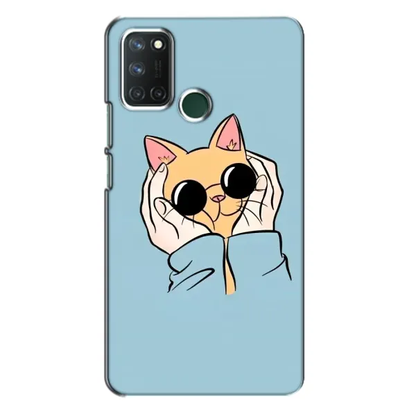 Чехол с рисунком «КОТИК в очках» для Realme 7i