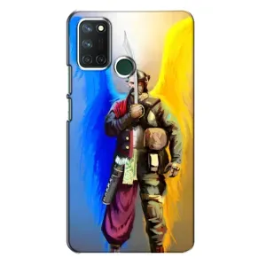 Чехол с картинкой (Патриотический КОЗАК) на Realme 7i (Козак с крыльями)