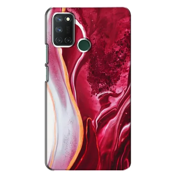 Чехол с рисунком «Красный мрамор» для Realme 7i Чехол с рисунком «Красный мрамор» для Realme 7i