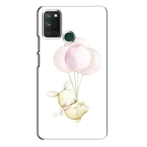 Силіконовий бампер з картинкою звірів для Realme 7i (Кролик та кульки)
