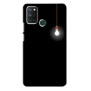 Чохол з картинками на чорному фоні для Realme 7i (Лампочка)